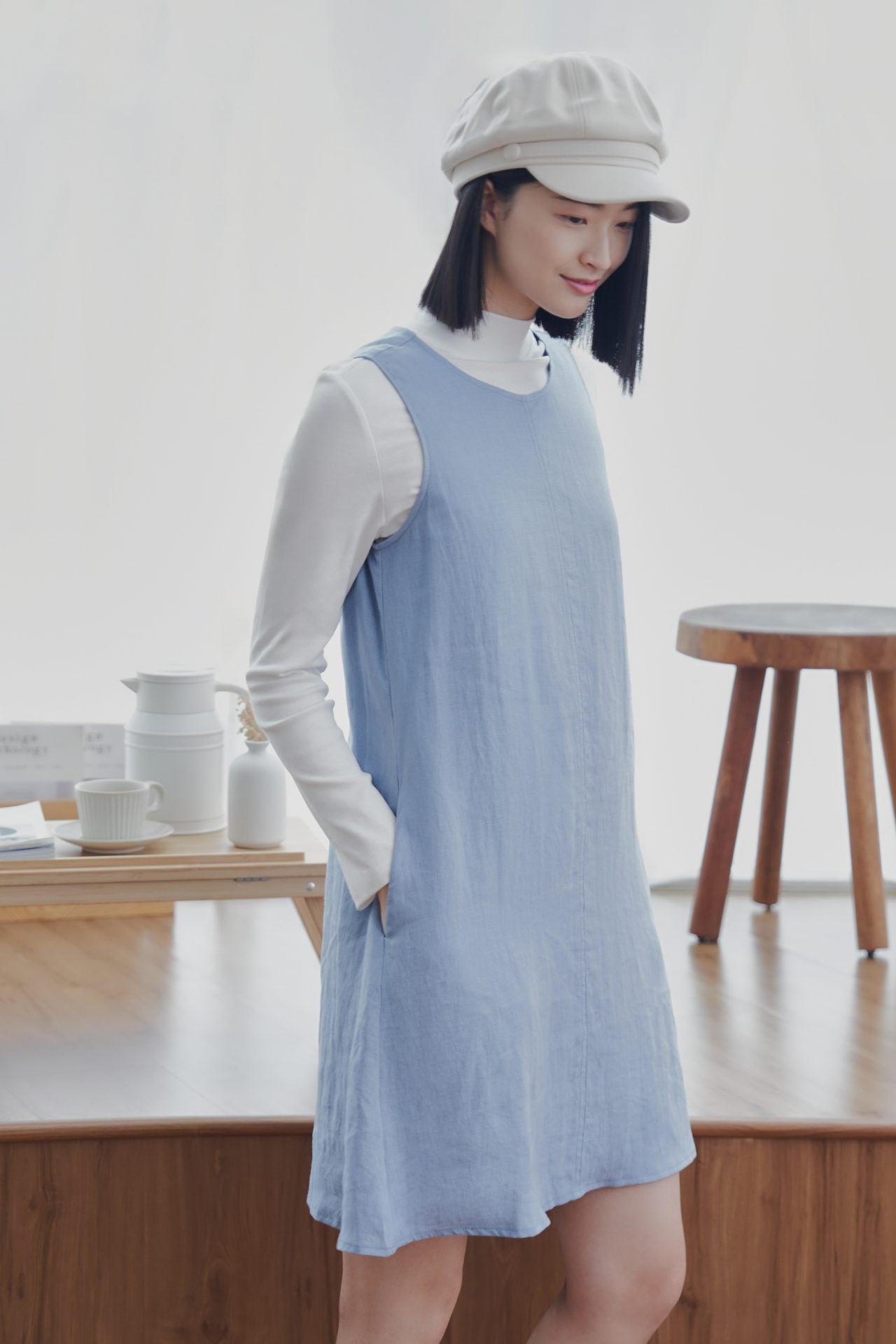 Linen Sleeveless Slip Dress – The Restyle Trait Malaysia