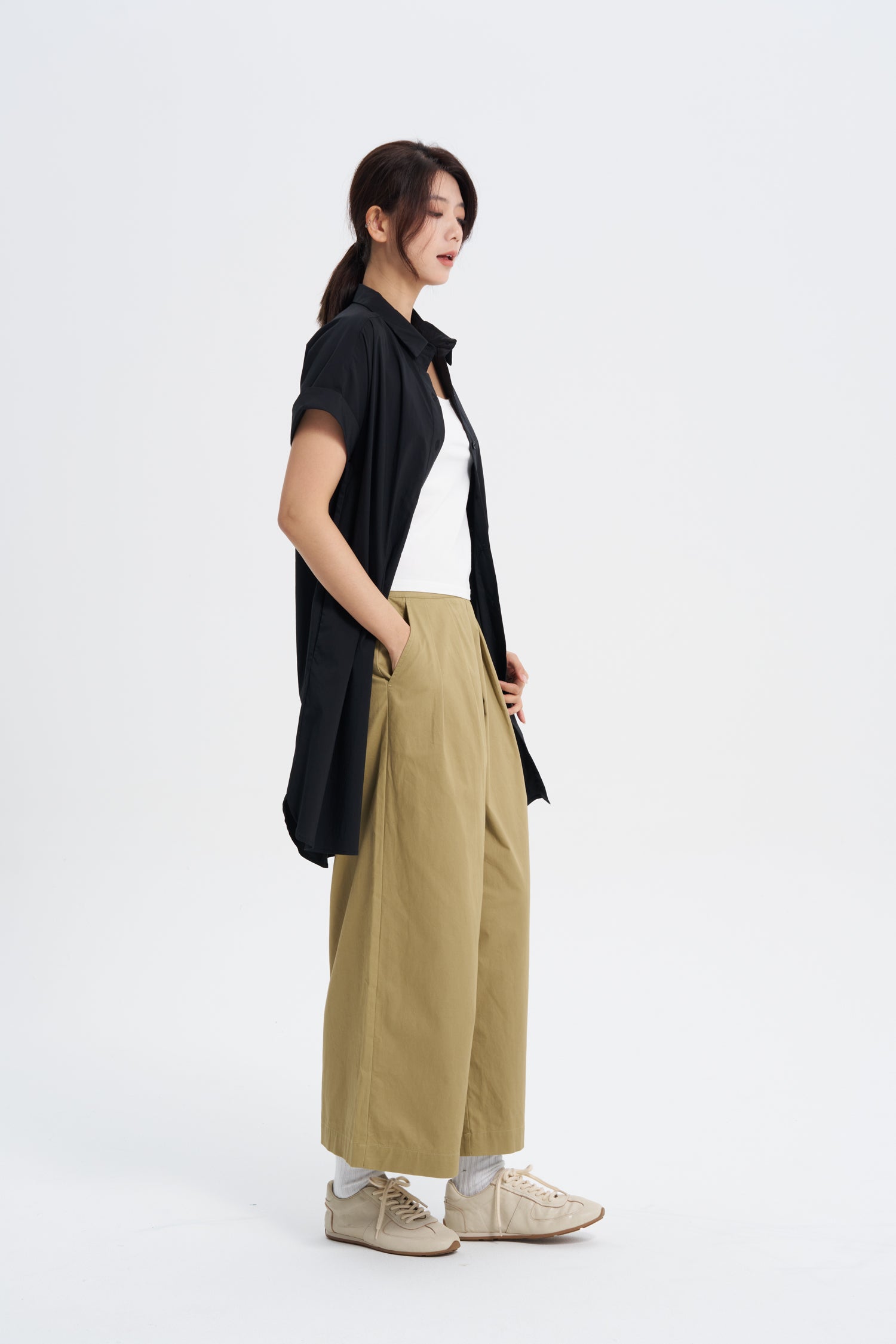 Button Up Dress - Black