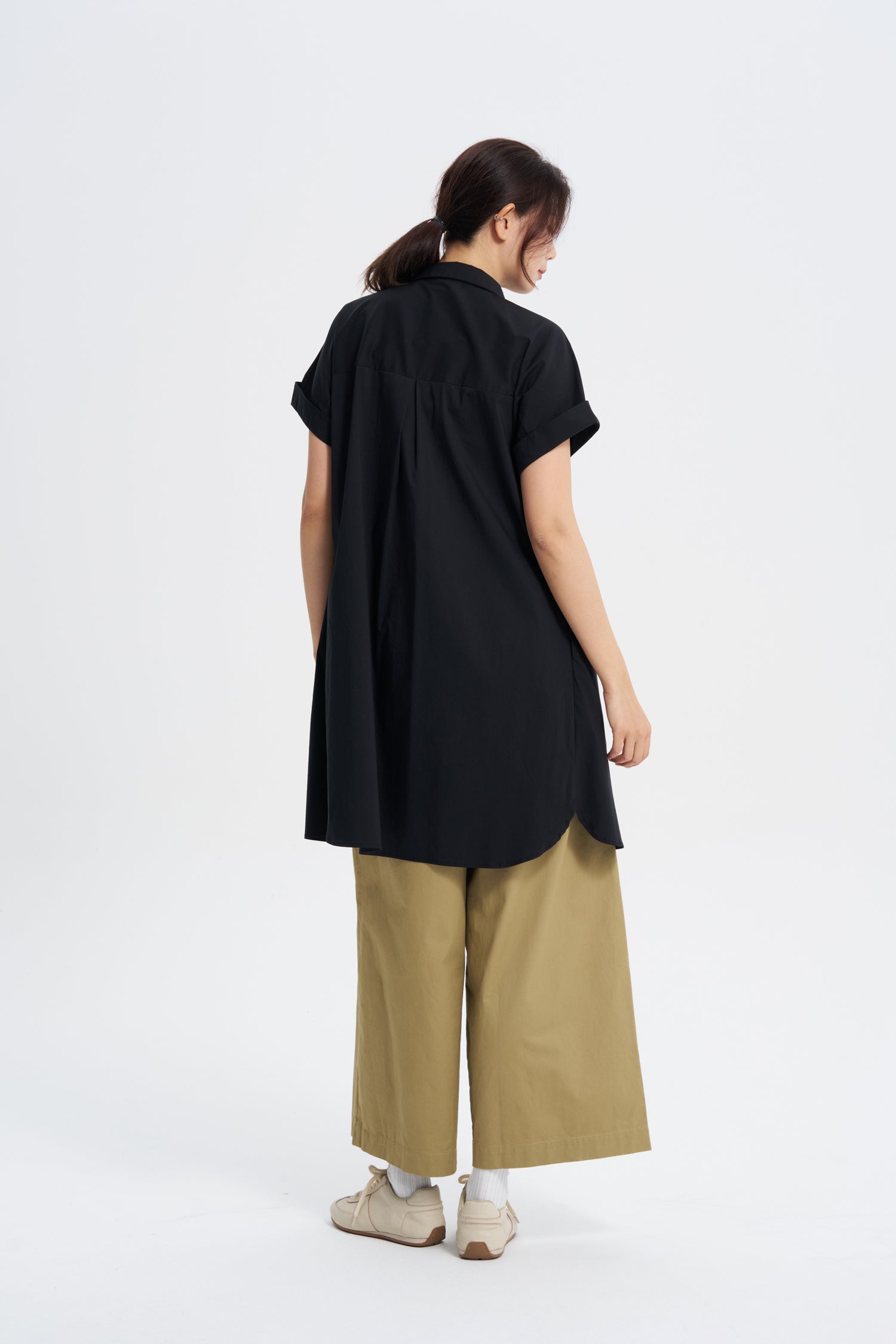 Button Up Dress - Black