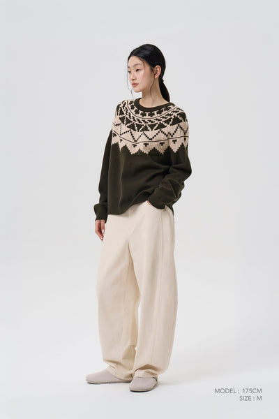 Barrel Trousers - Beige