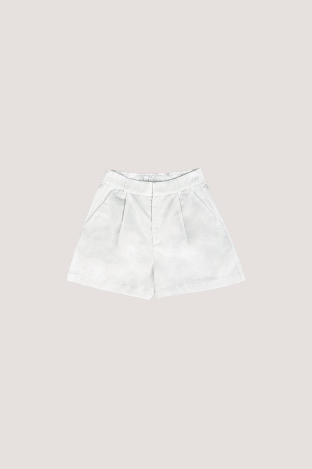 Cotton Rayon Pleated Shorts