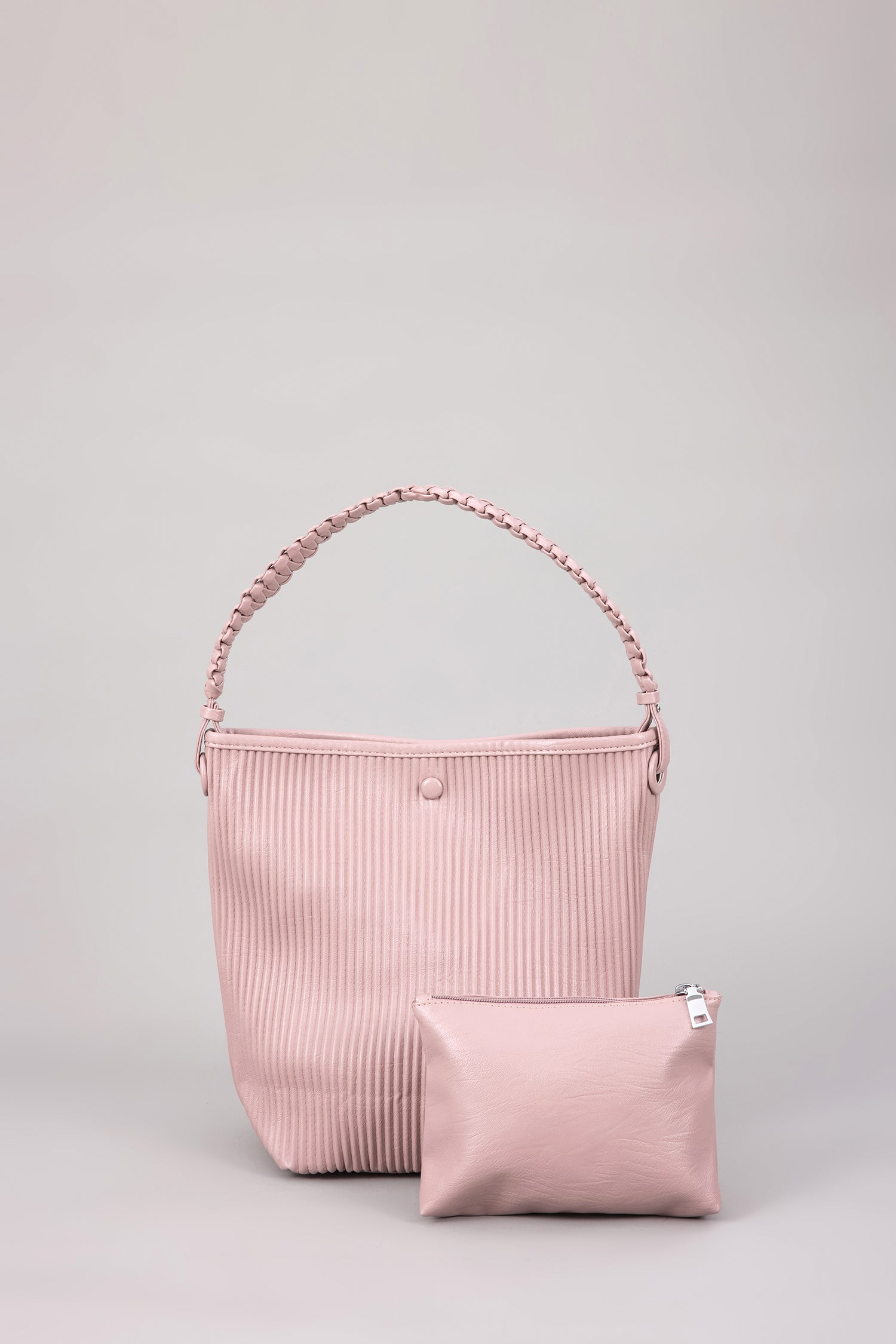 Braided Hobo Bag - Lilac