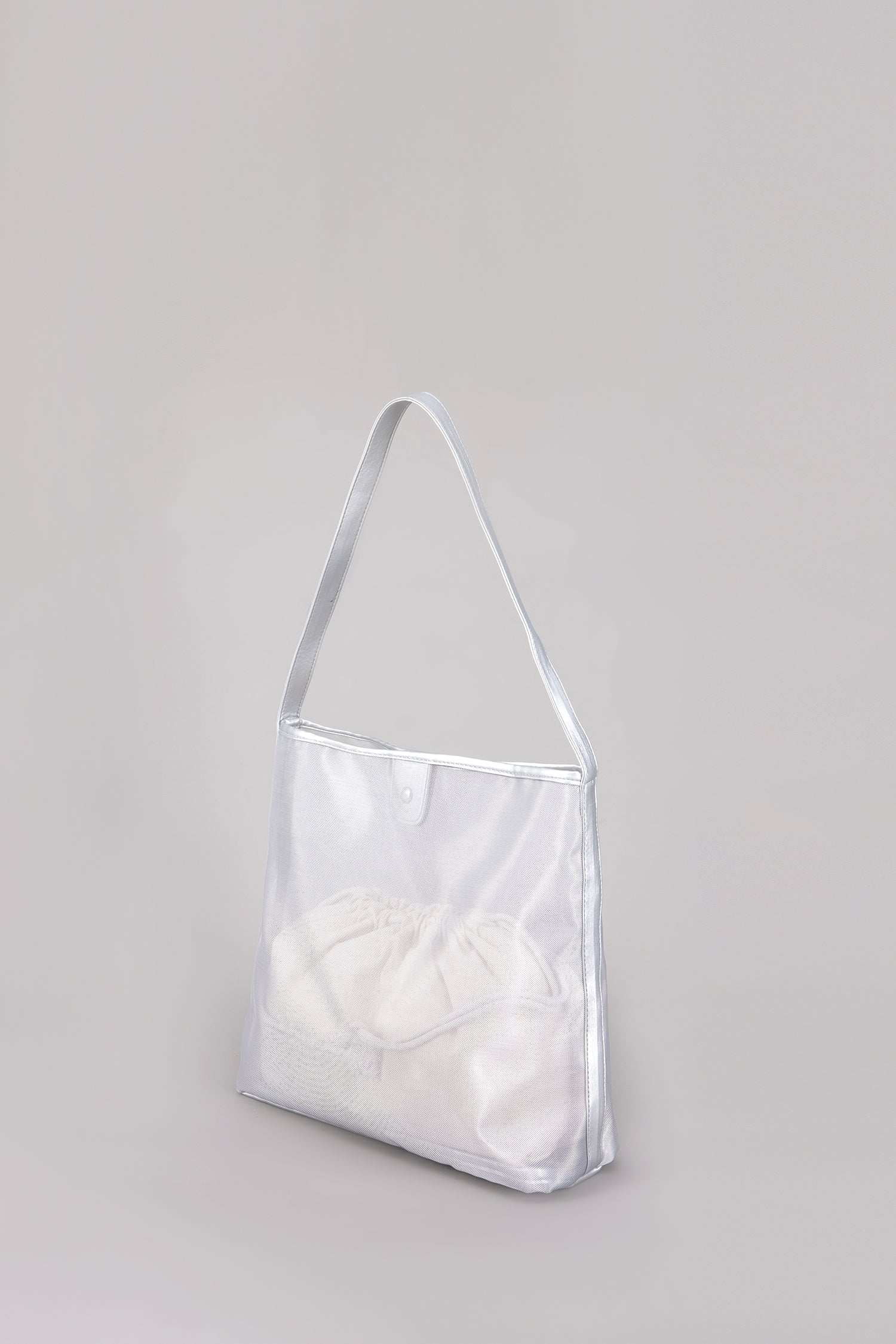 Mesh Sling Bag - Silver