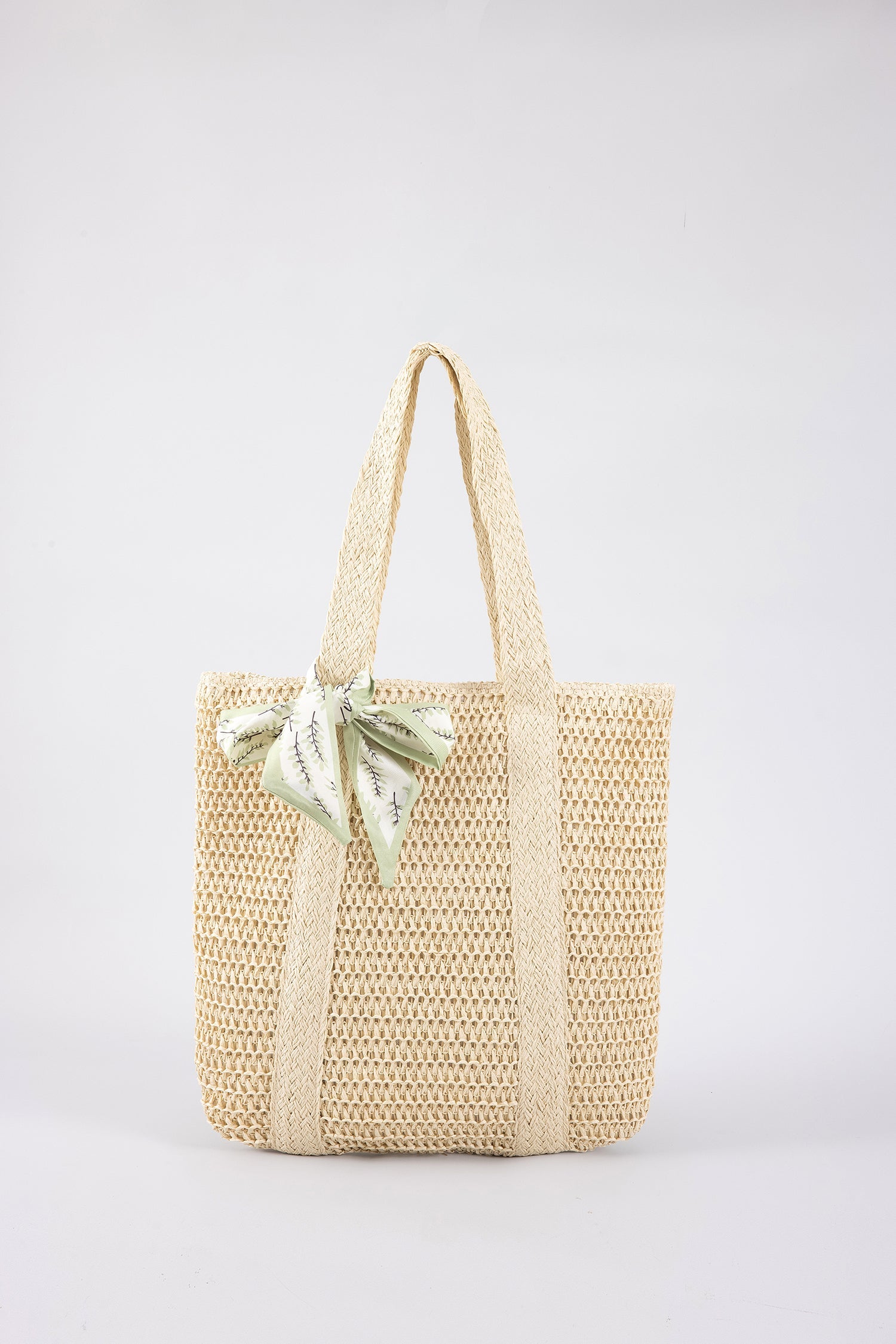 Straw Tote Bag - Sand