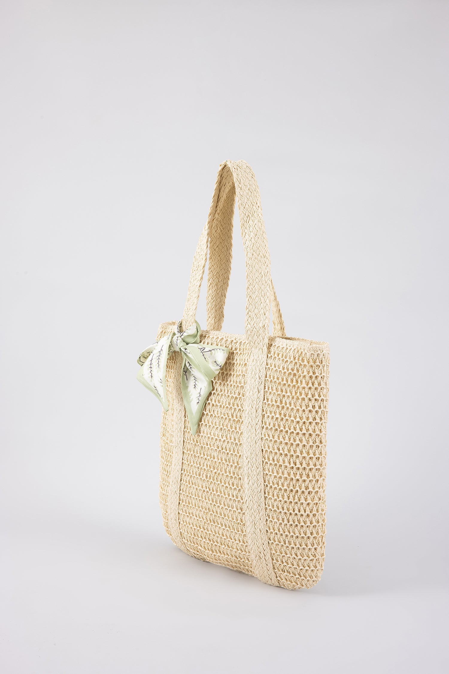 Straw Tote Bag - Sand