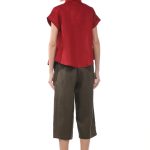 Linen Button Front Blouse