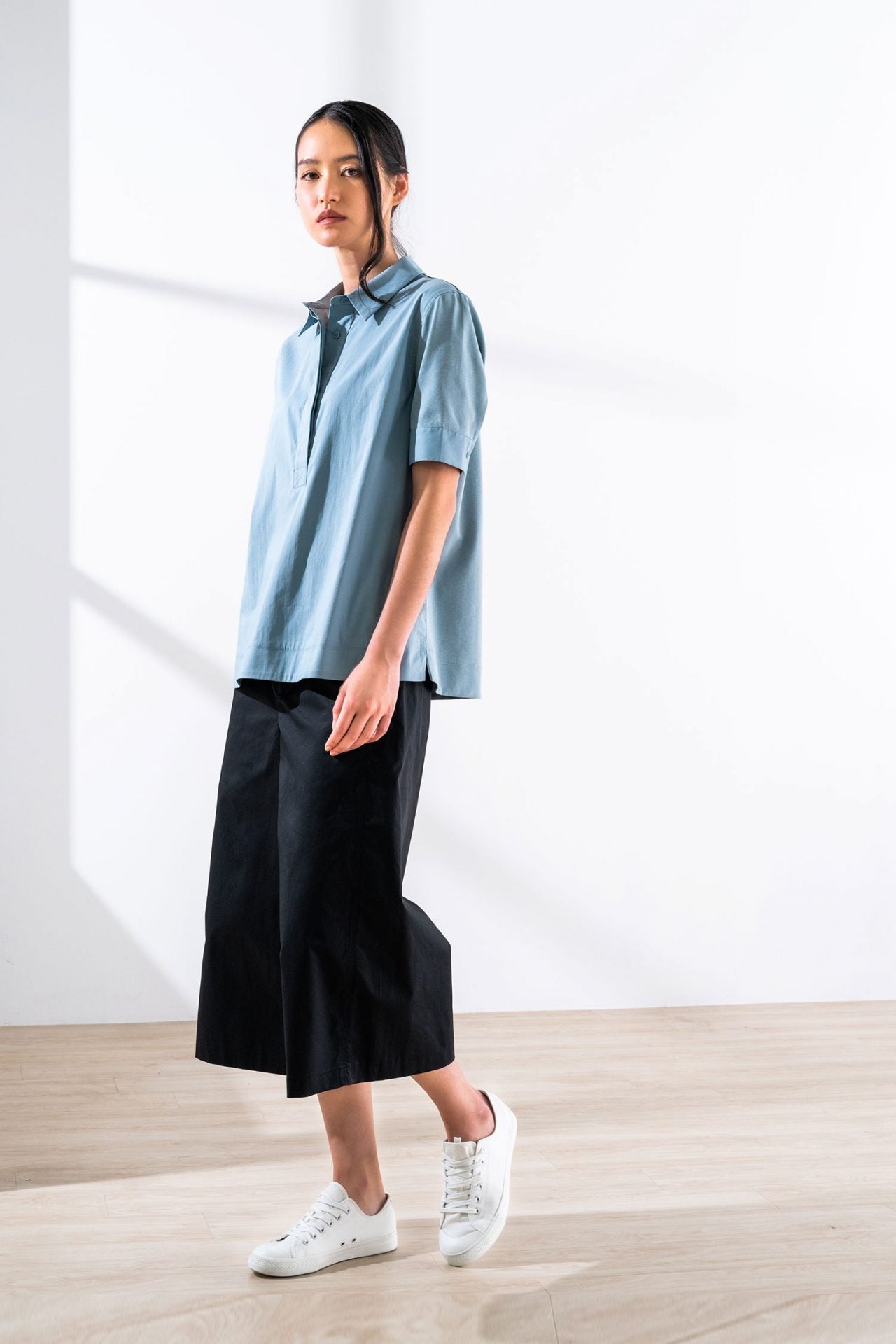 Polyester Rayon Flare Pants