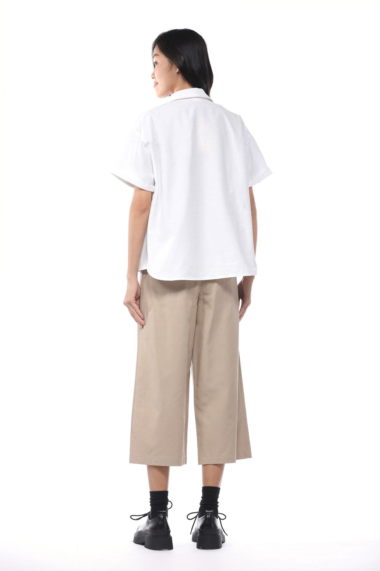 Poly Rayon Snap Button Blouse