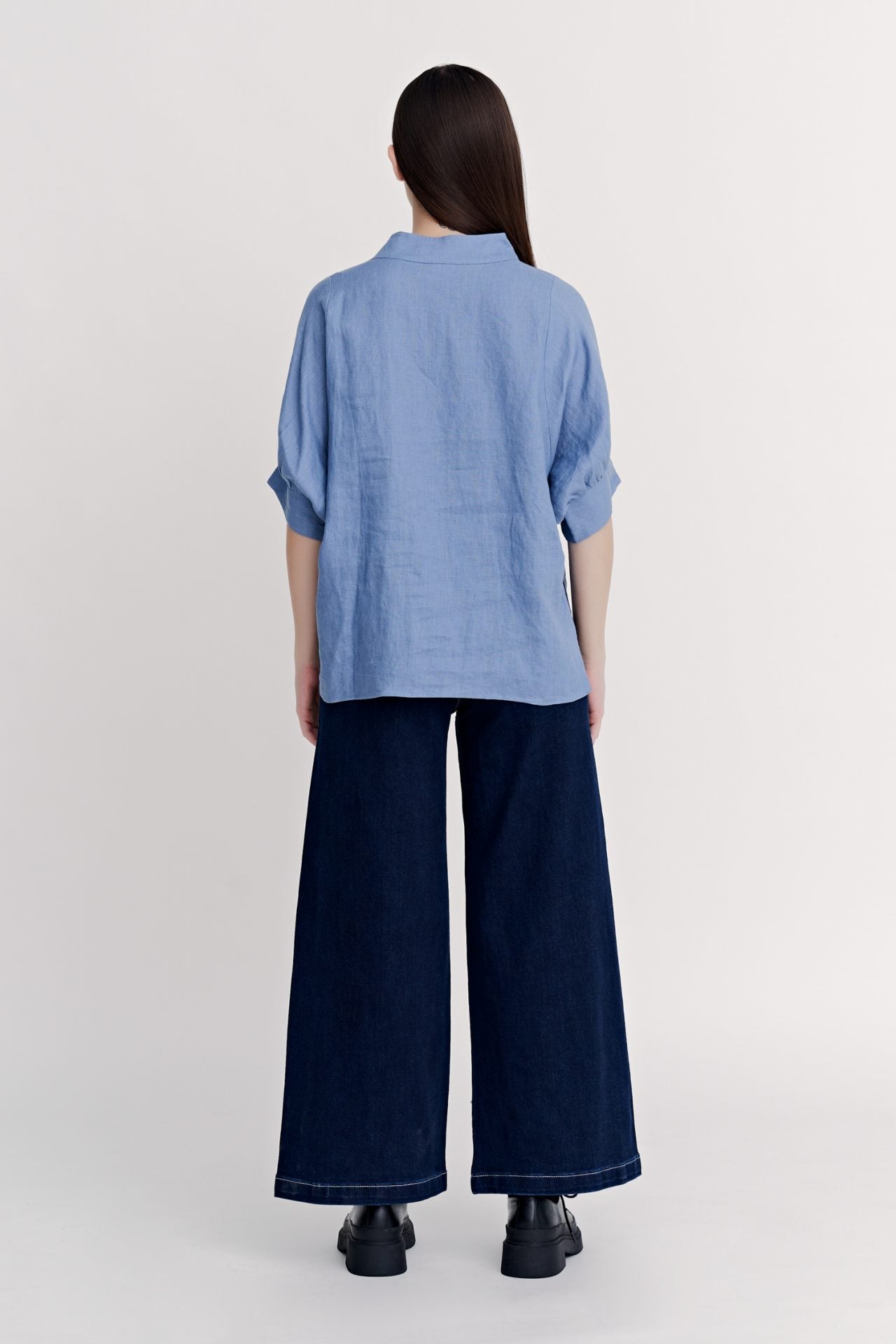 Oversized Mock Neck Blouse