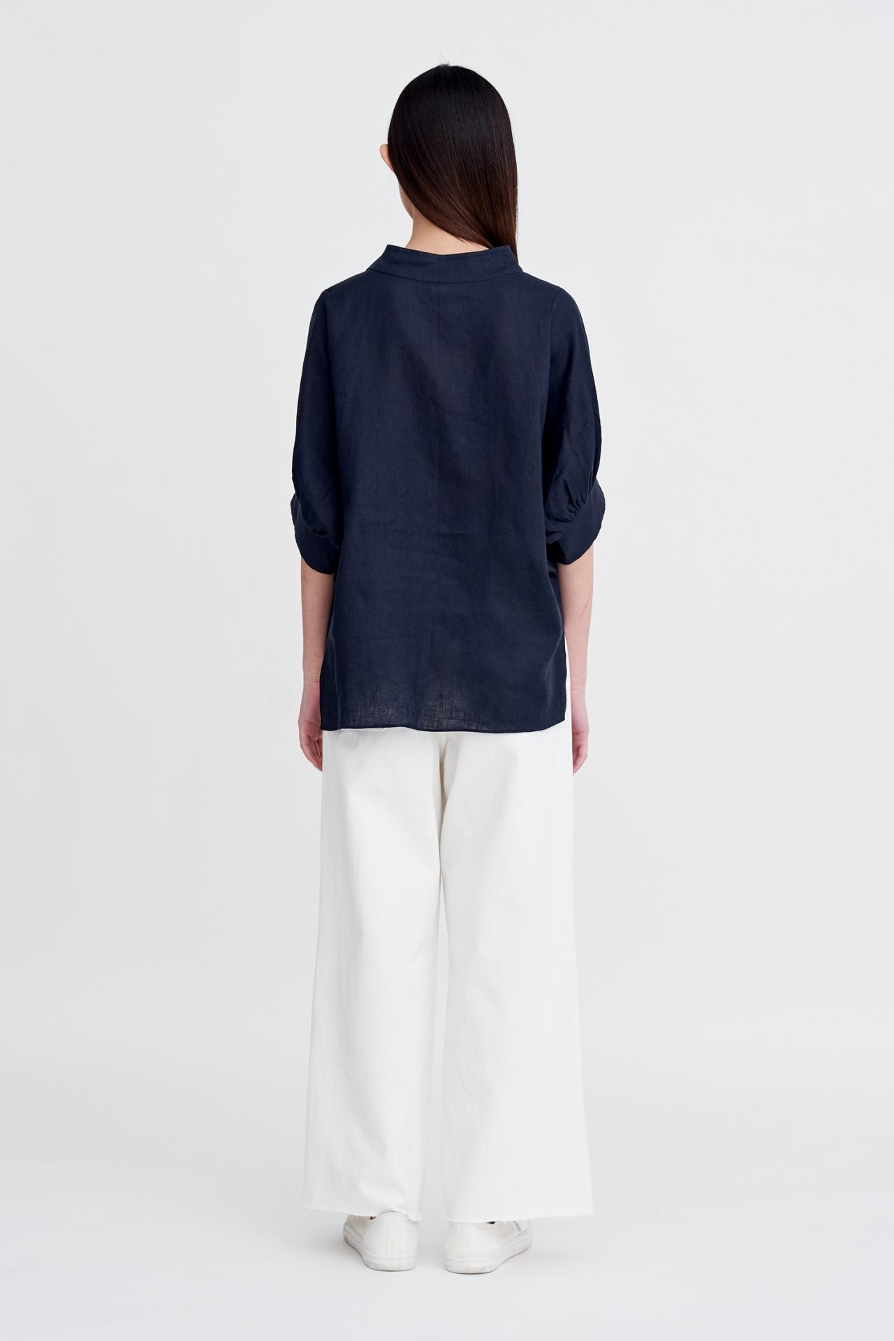 Oversized Mock Neck Blouse