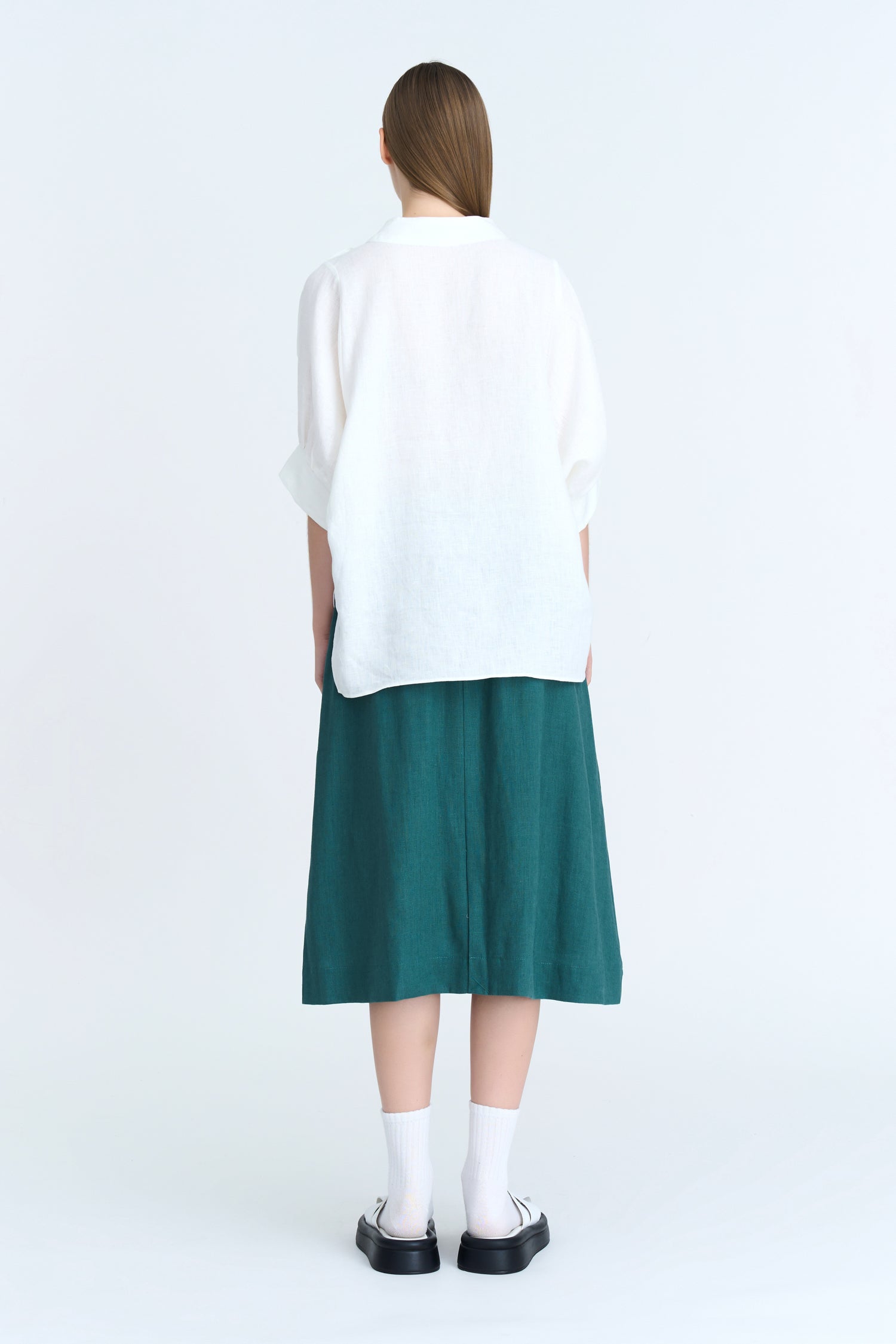 Oversized Mock Neck Blouse