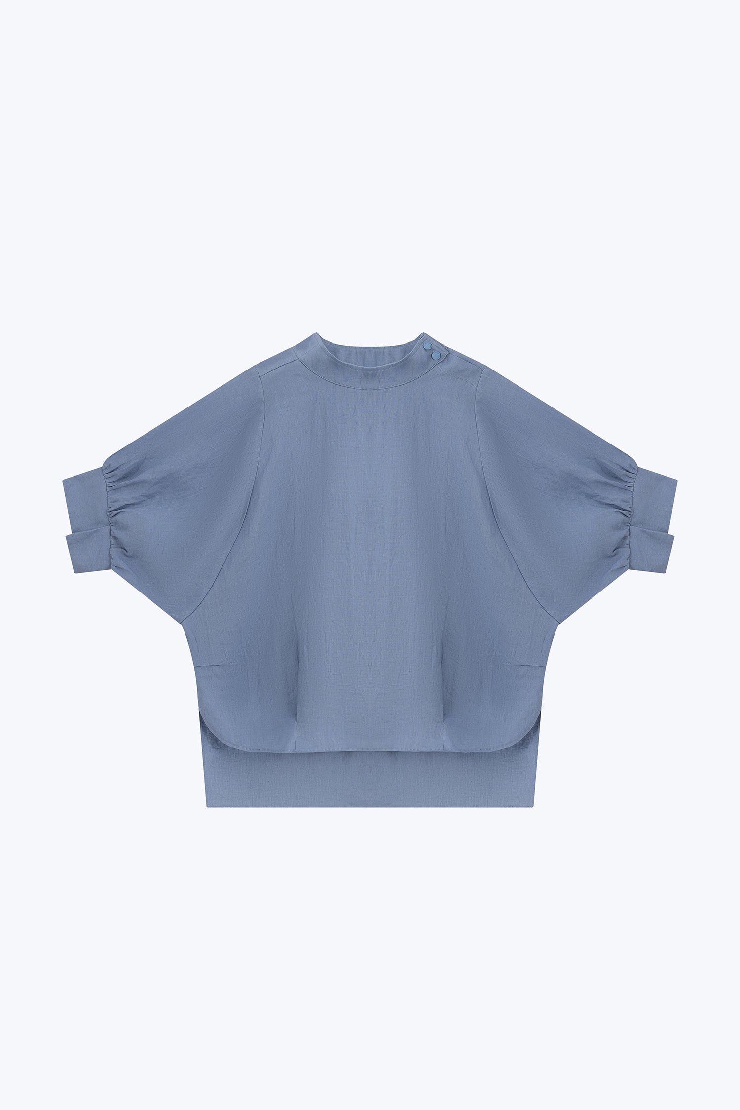 Oversized Mock Neck Blouse