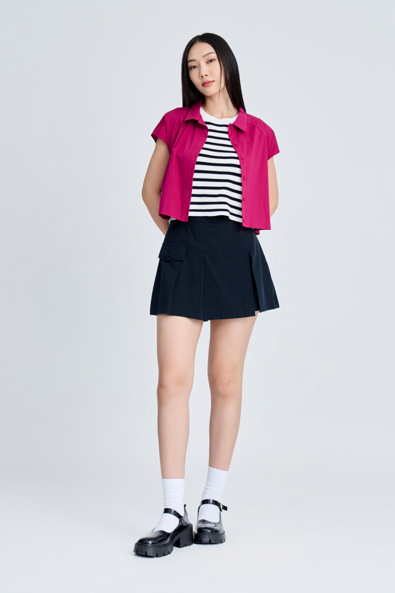 Raglan Blouse - Plum