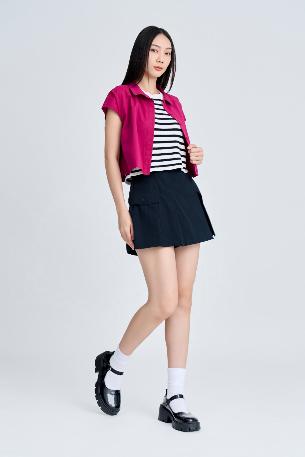 Raglan Blouse - Plum