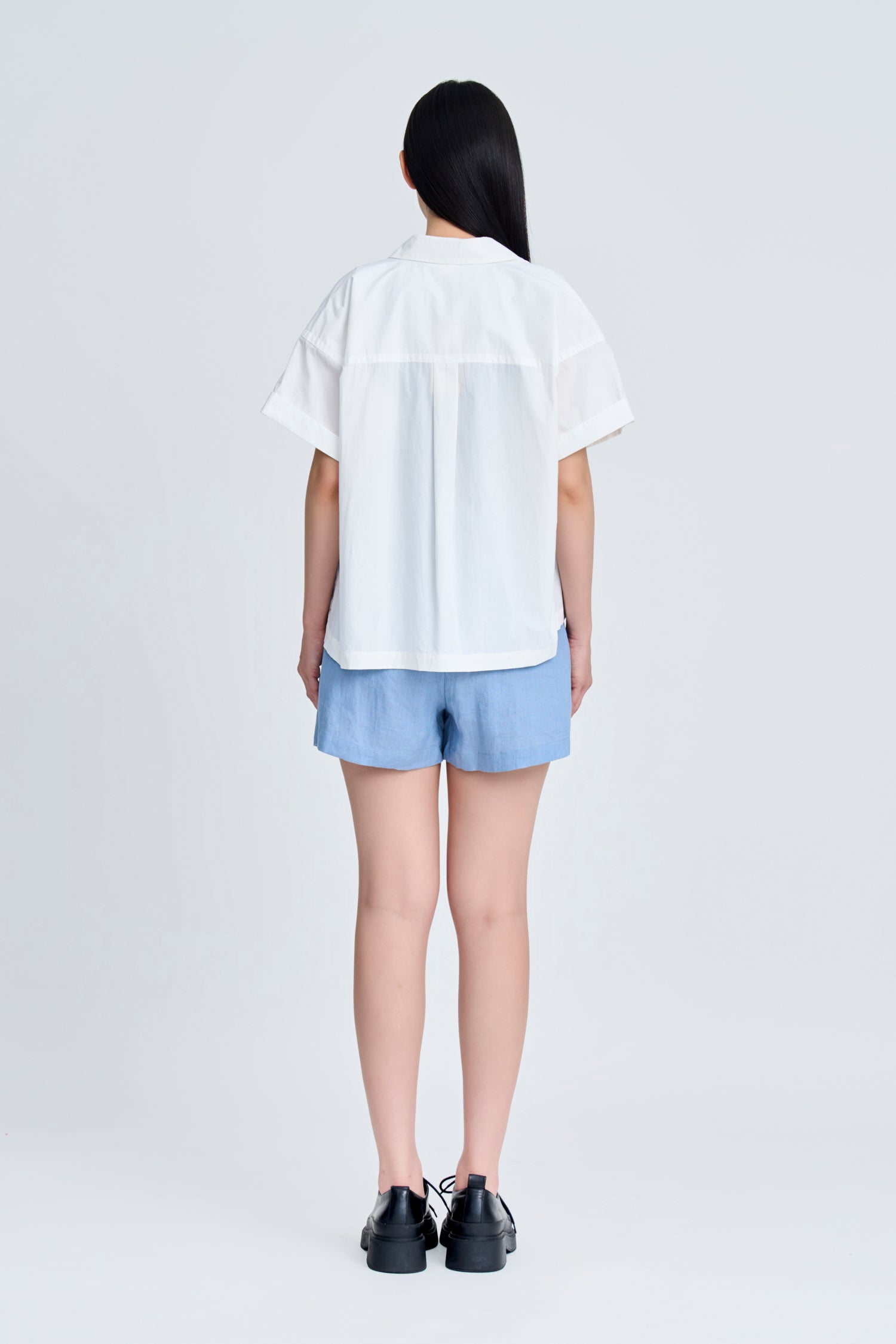 Wide Cut Blouse - Cream