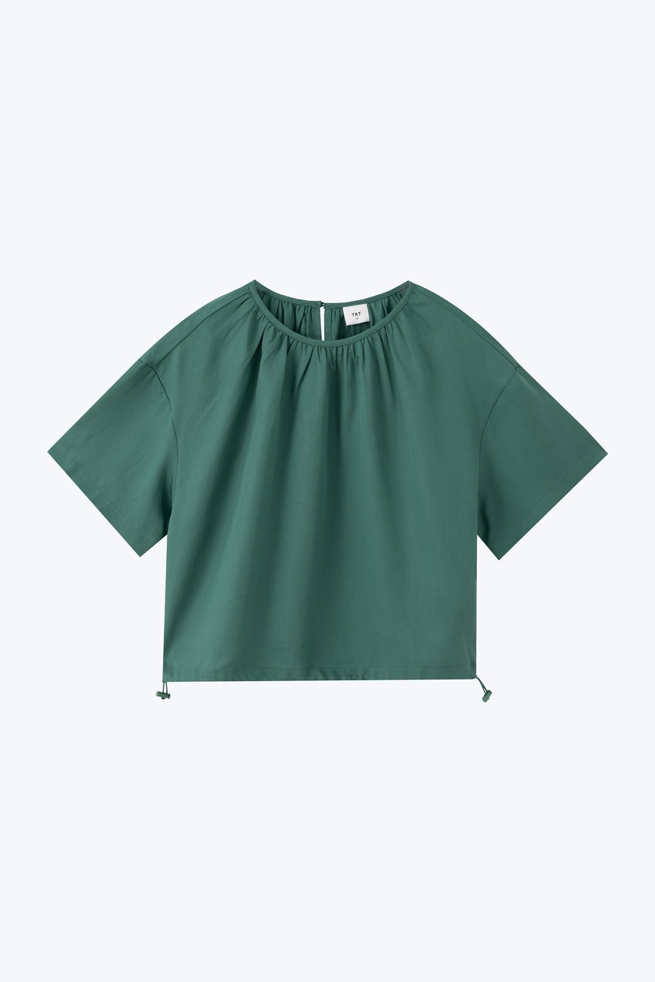 Gathered Drawcord Blouse
