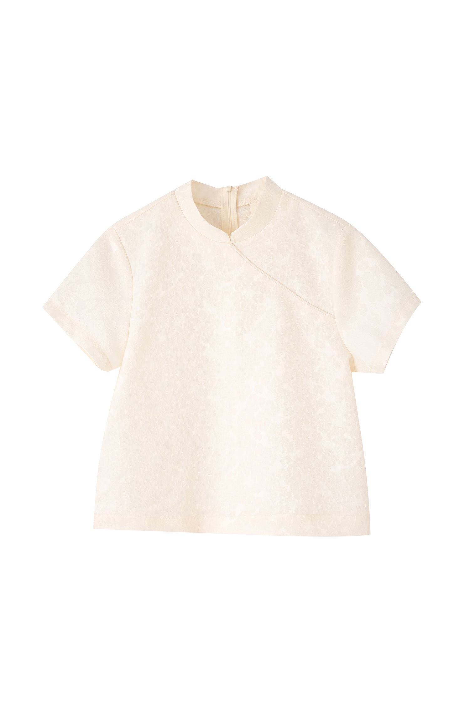 Mandarin Collar Blouse - Sand