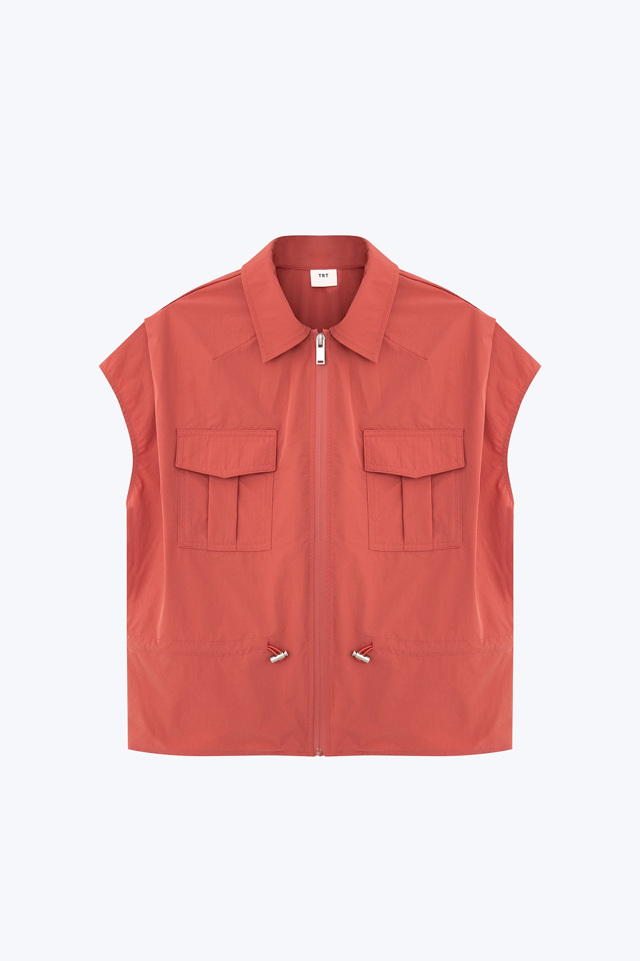Drawcord Blouse - Dusty Cedar