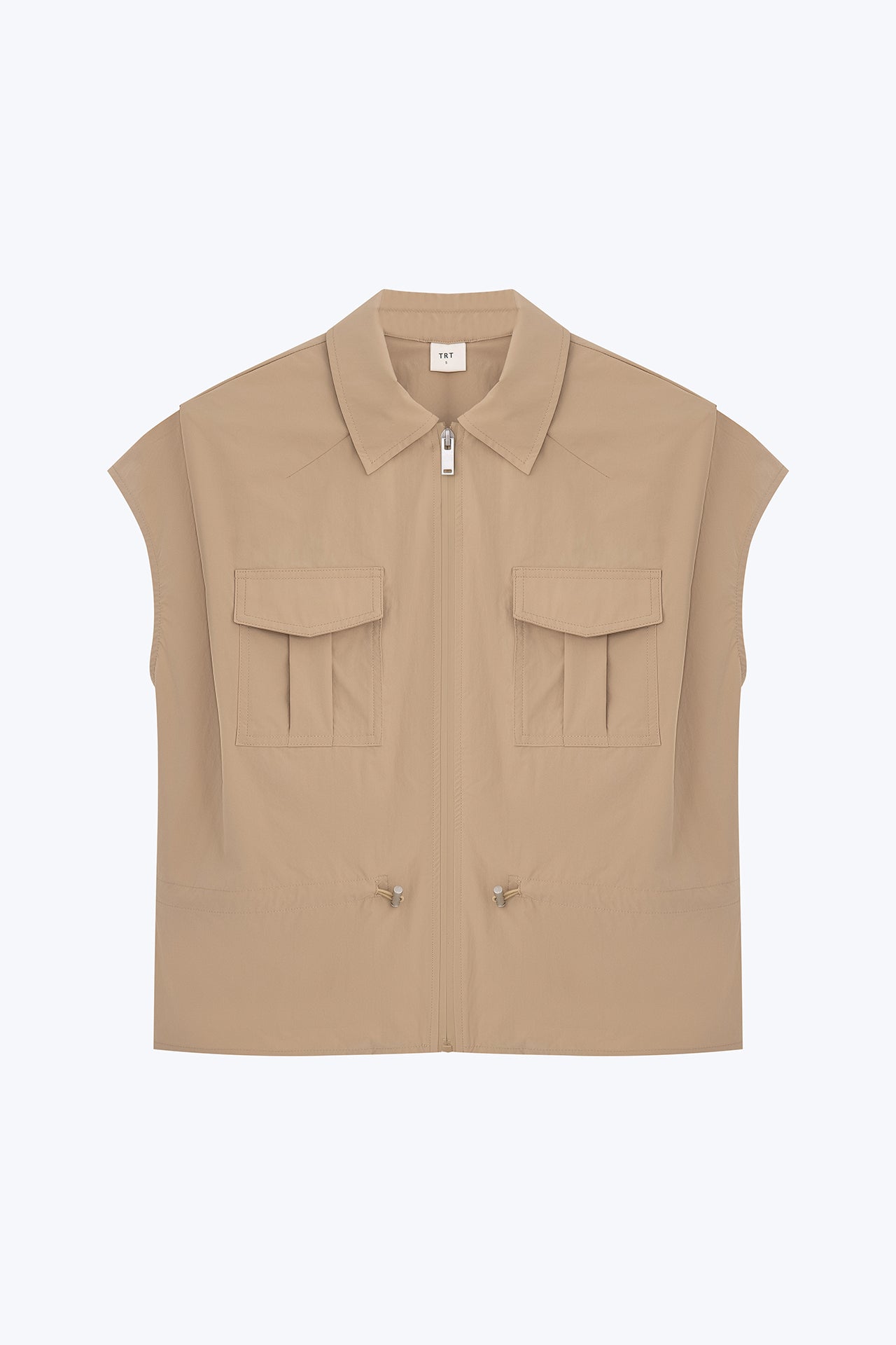 Drawcord Blouse - Khaki