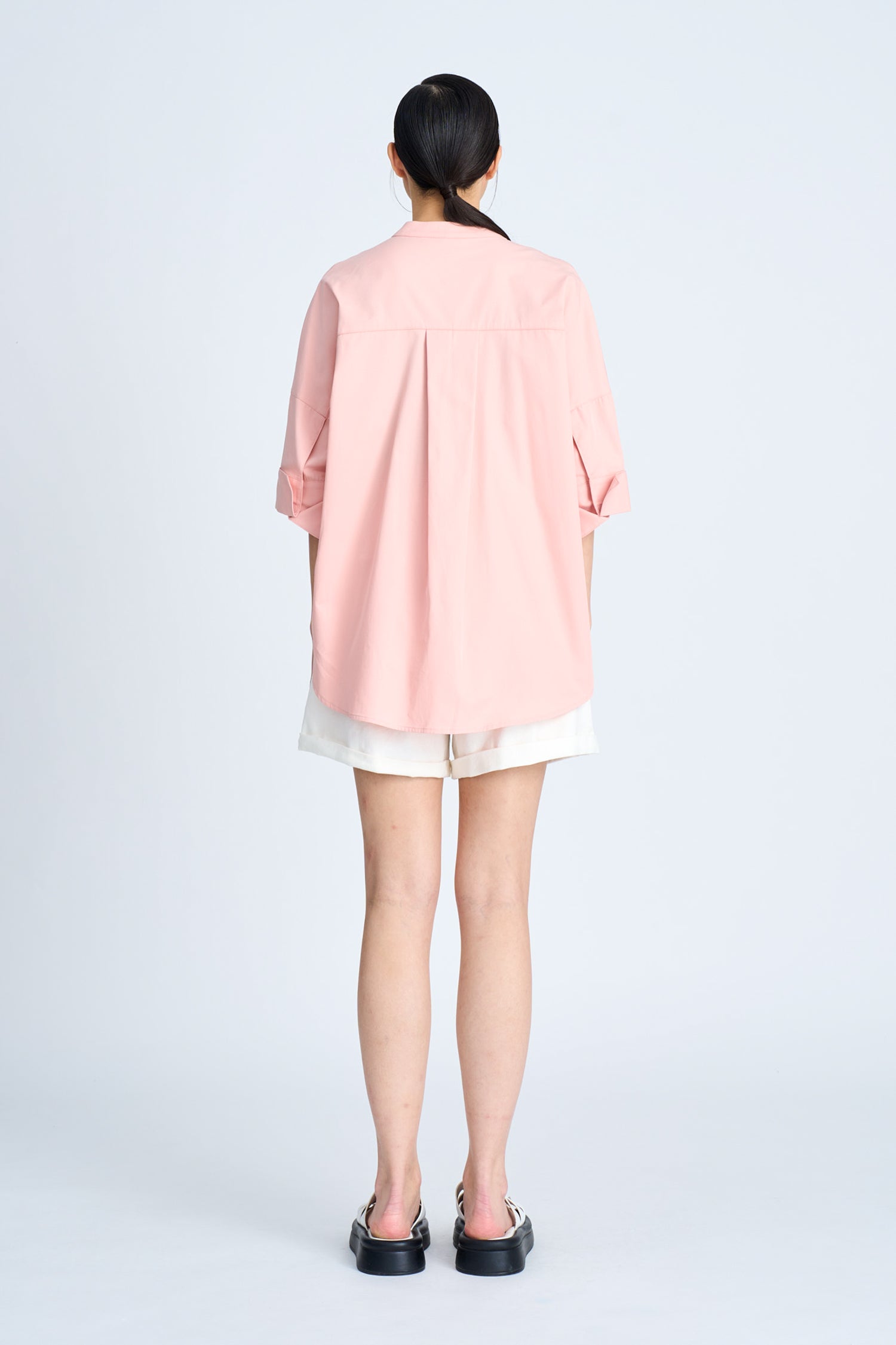 Wide Cut Blouse - Blush