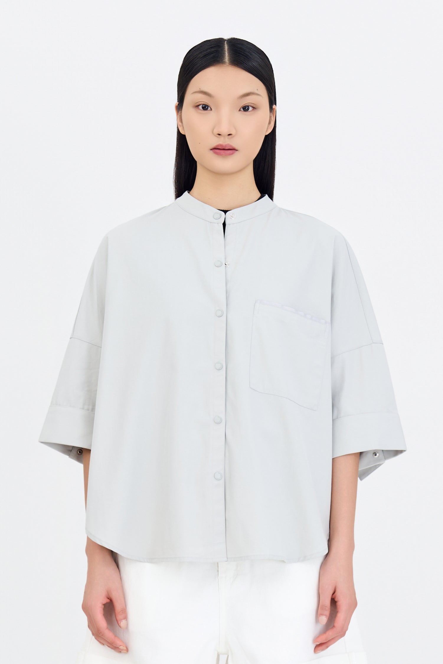 Wide Cut Blouse - Stone