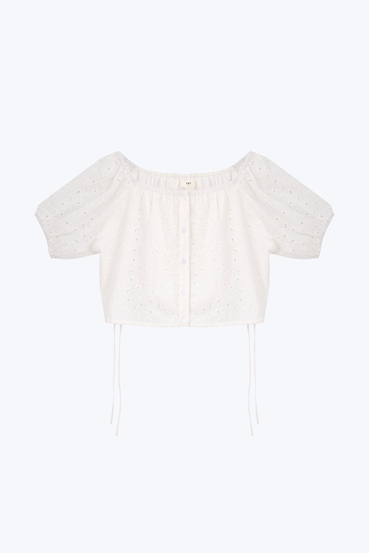 Drawstring Blouse - Cream