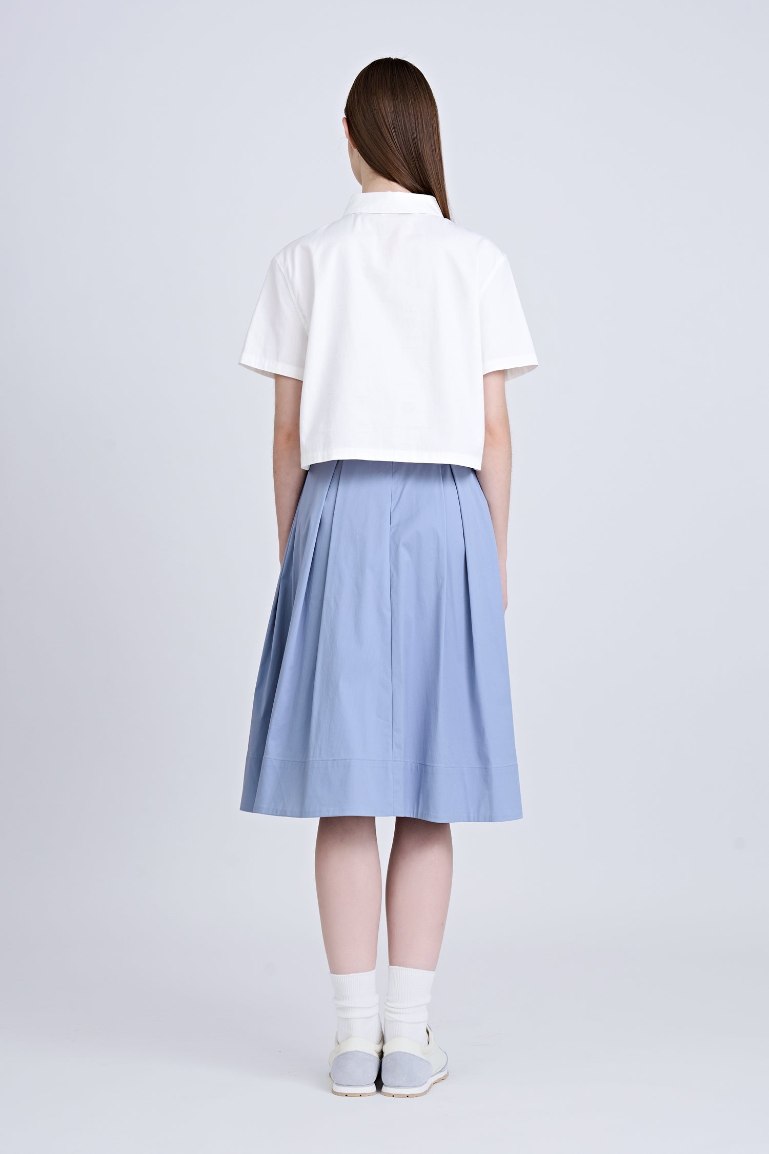 Snap Button Blouse - Cream