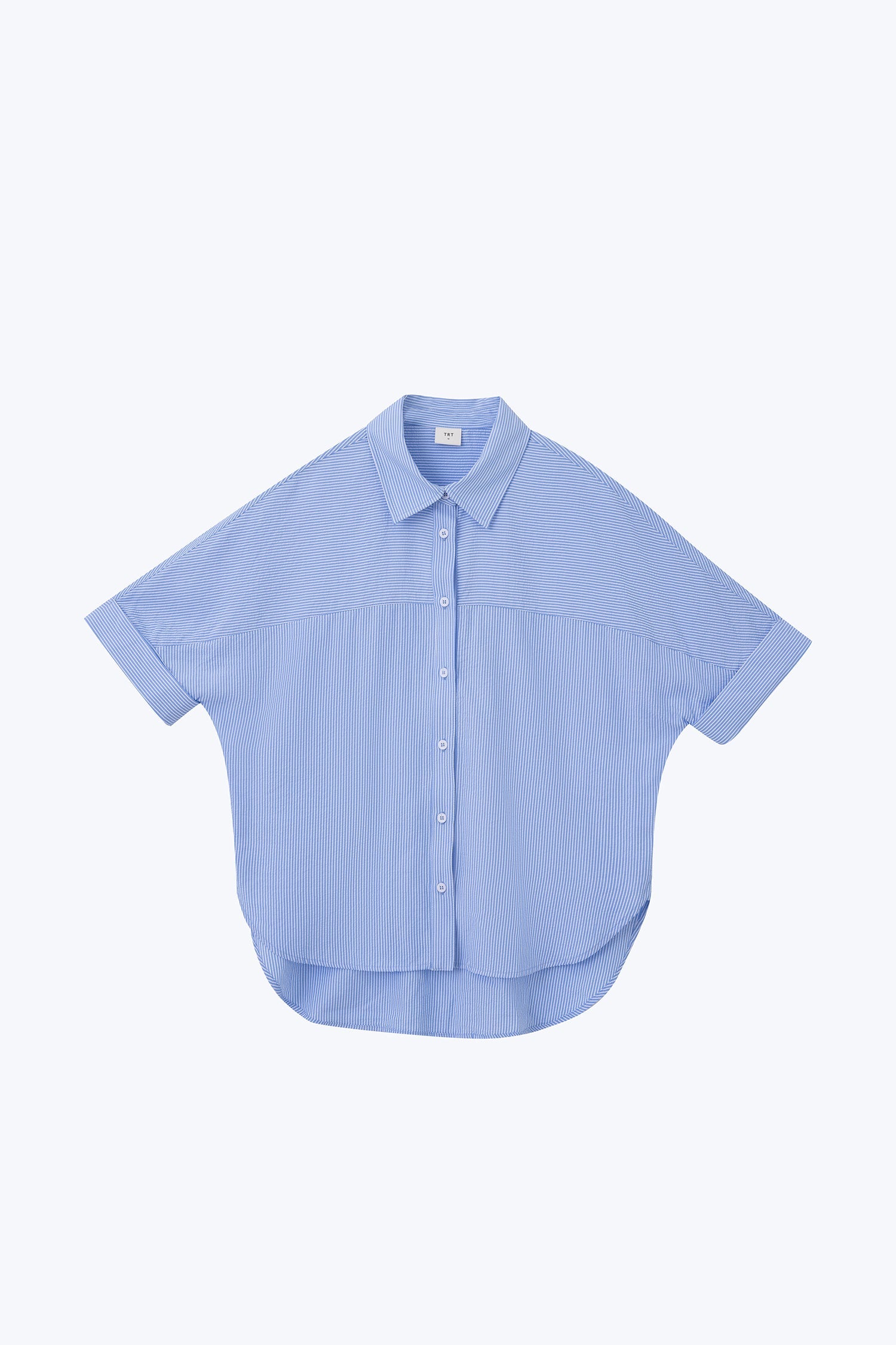 Striped Boxy Blouse - Stripes Blue