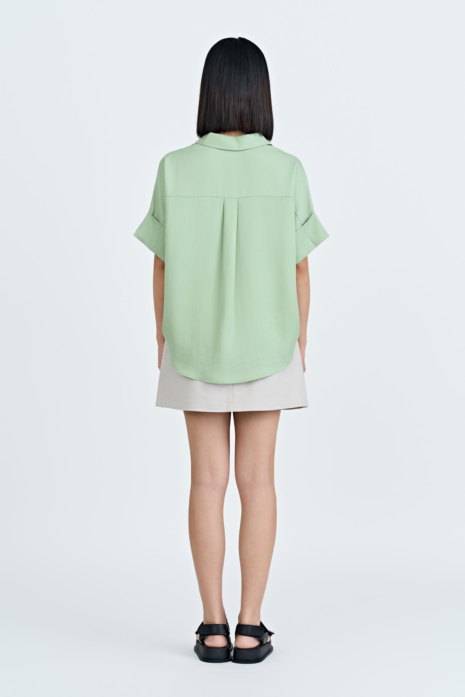 Skipper Collar Blouse - Pistachio