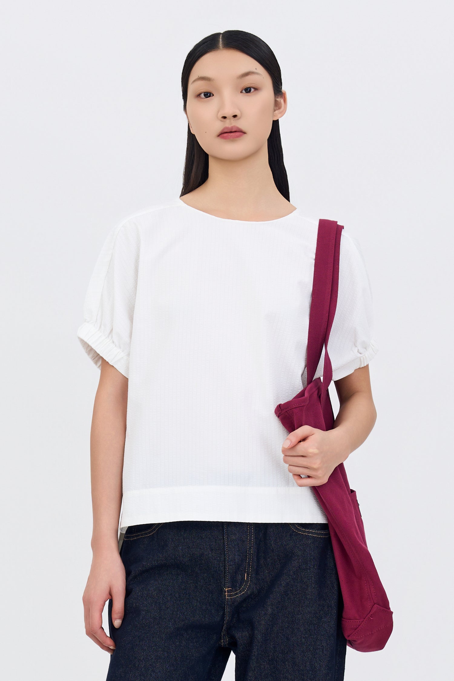 Puff Sleeve Blouse - Cream
