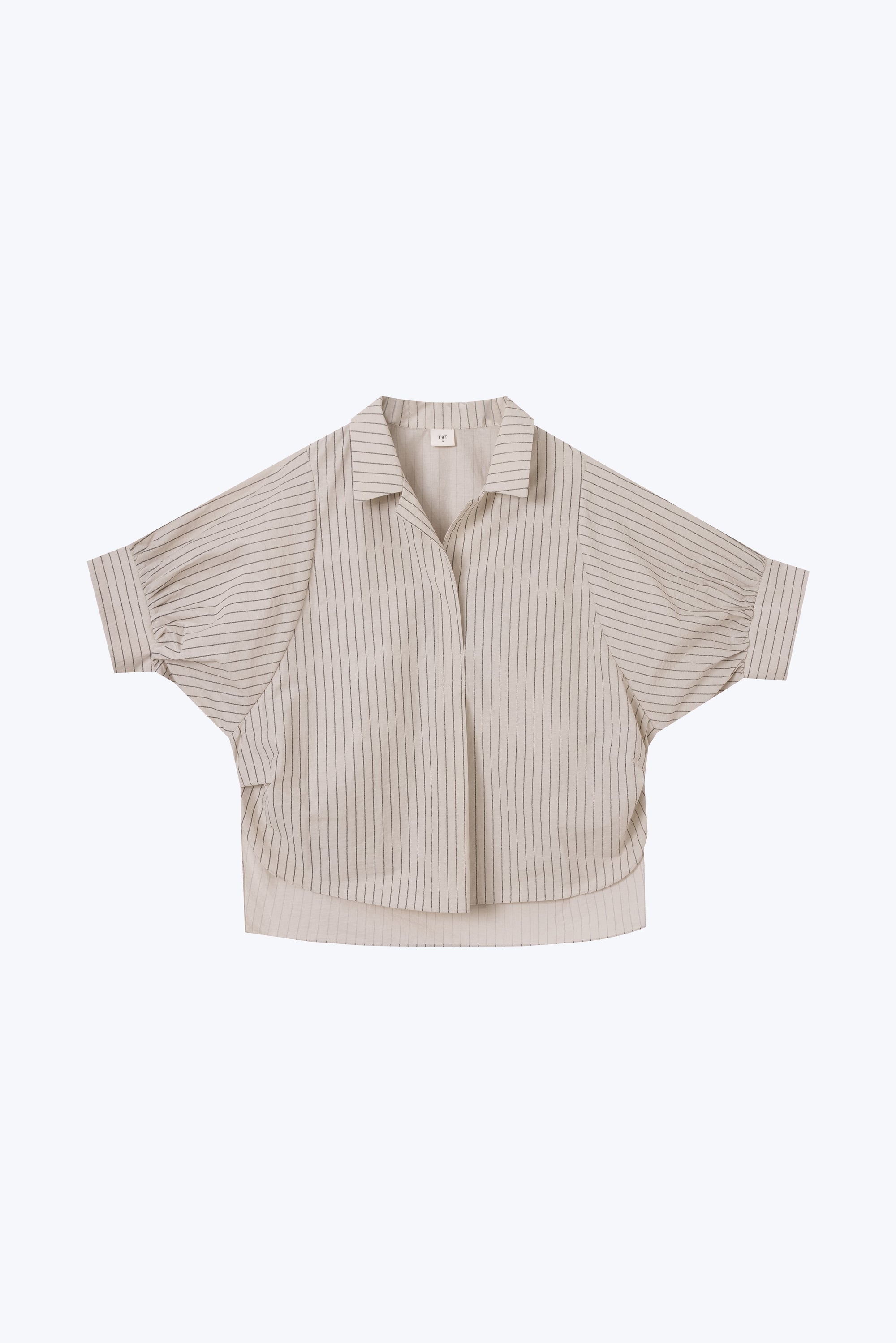 Striped Puff Sleeve Blouse - Stripes Sand