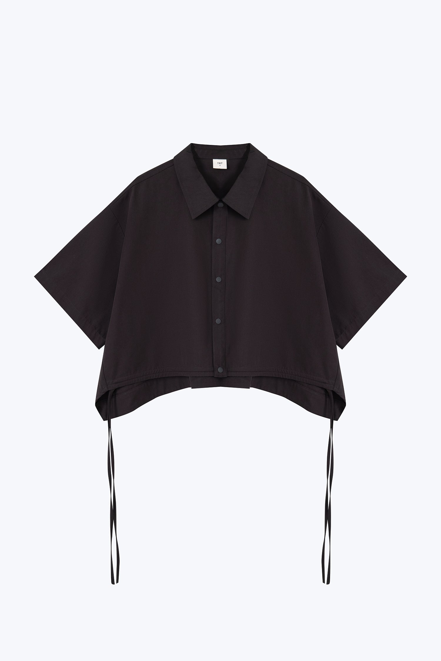 Drawstring Hem Blouse - Midnight