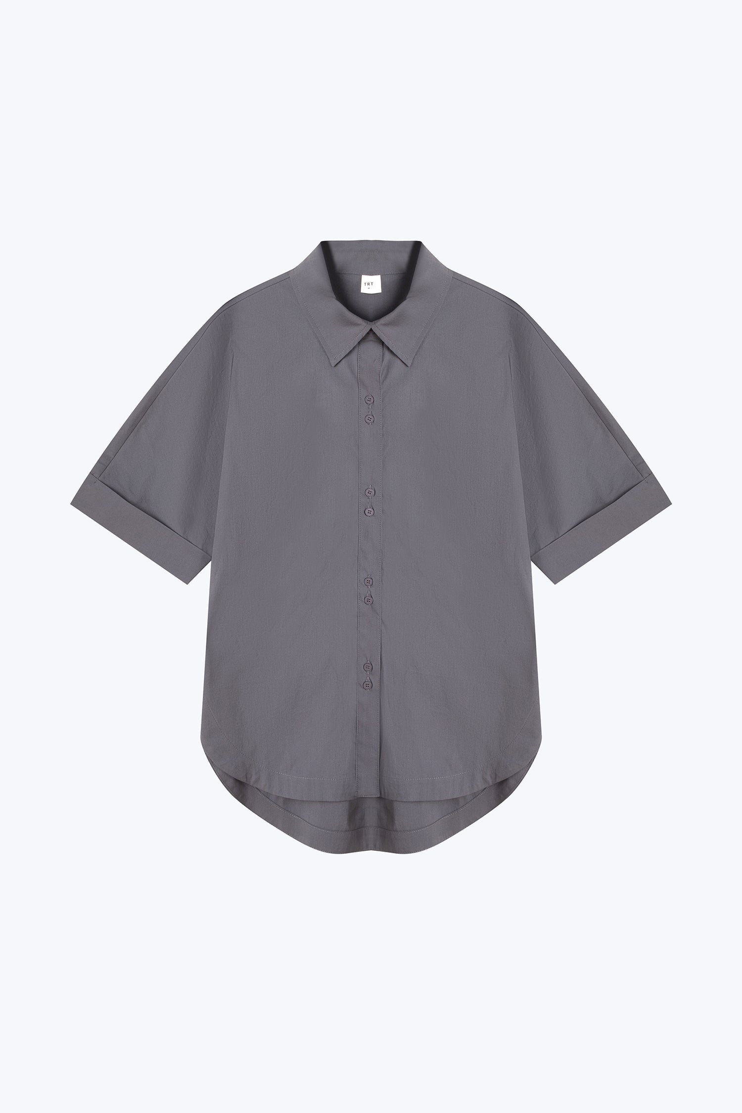 Double Button Blouse - Charcoal