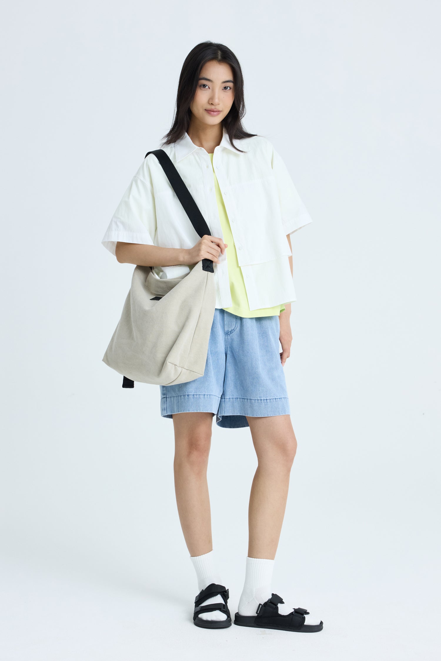 Double Layer Blouse - Cream