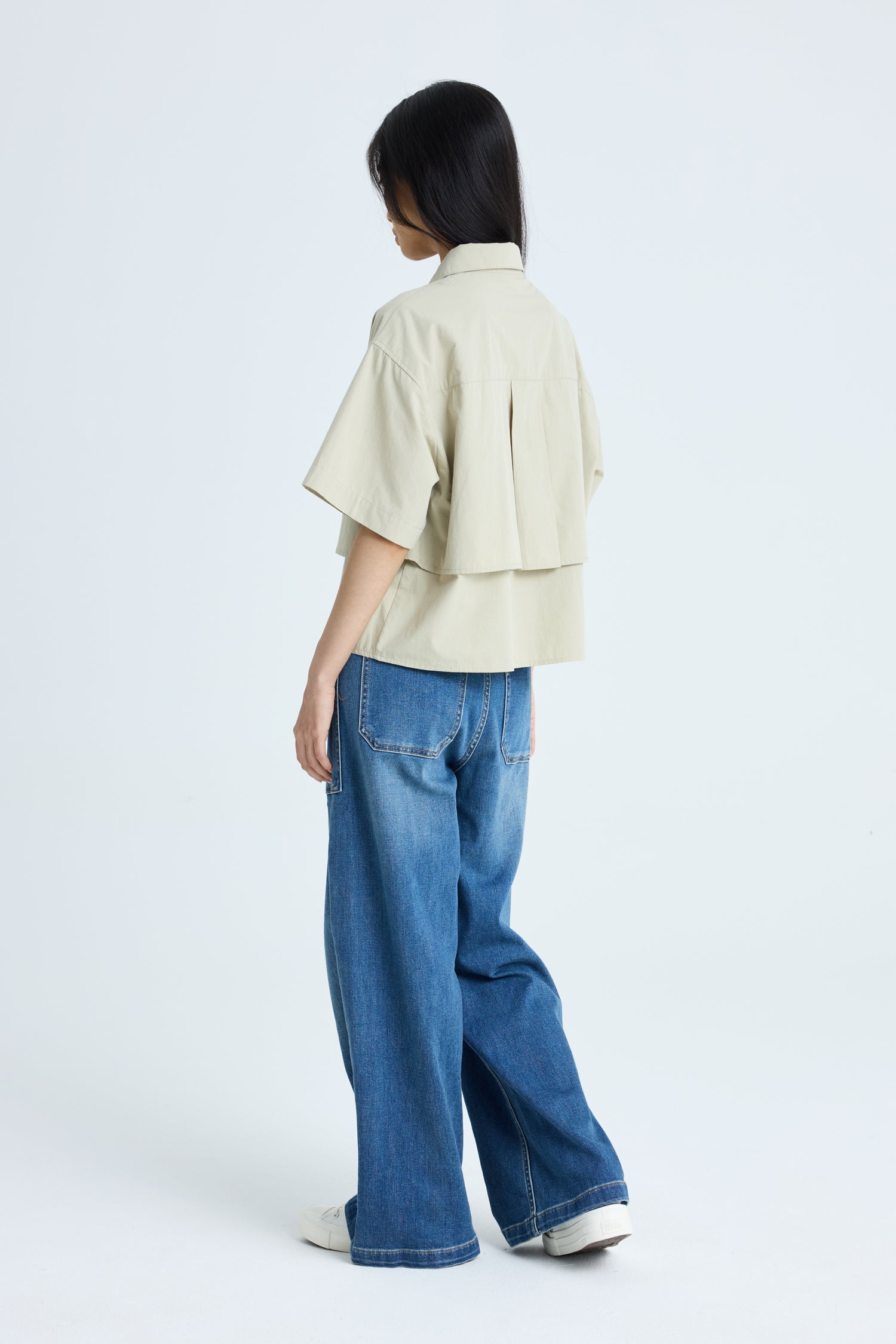 Double Layer Blouse - Khaki