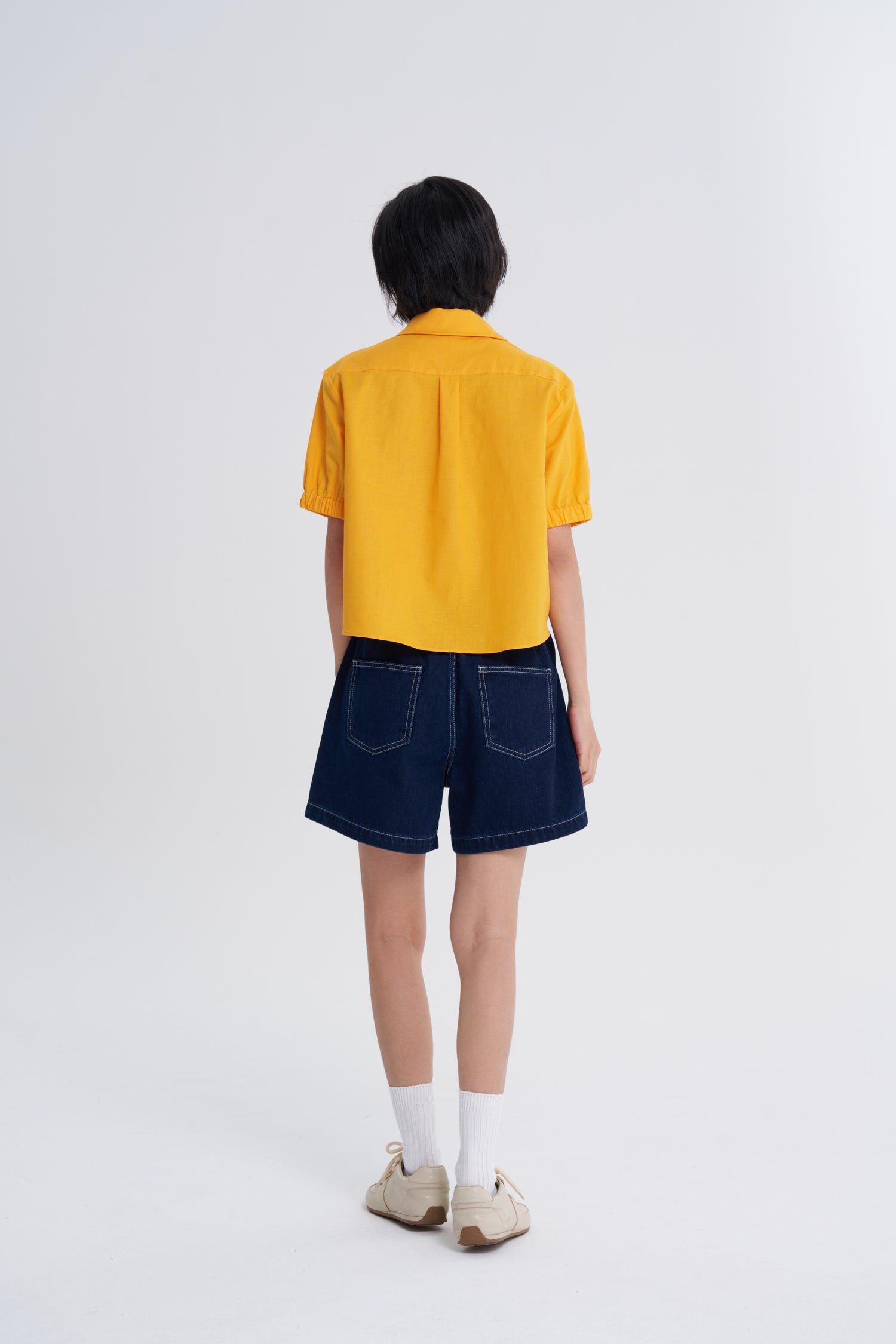 Elasticised Cuff Blouse - Sunray