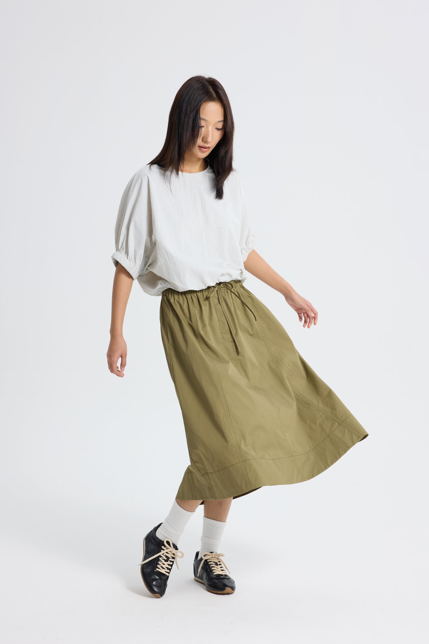 Parachute Top - Light Grey