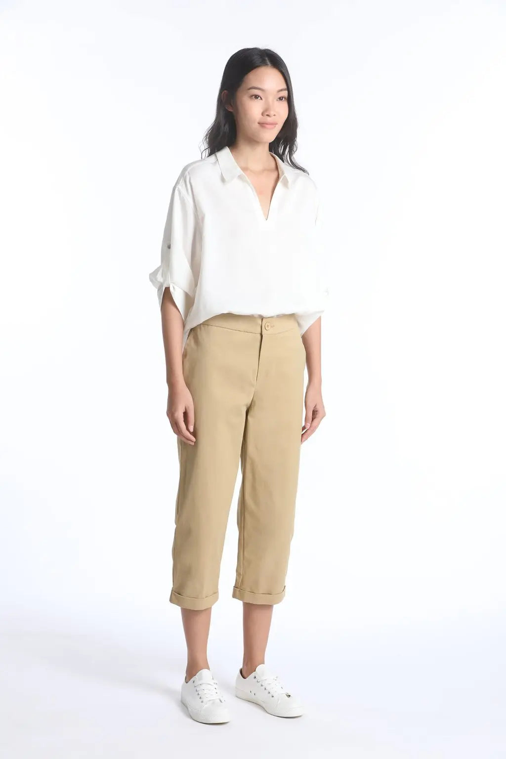 Rayon Collared Blouse