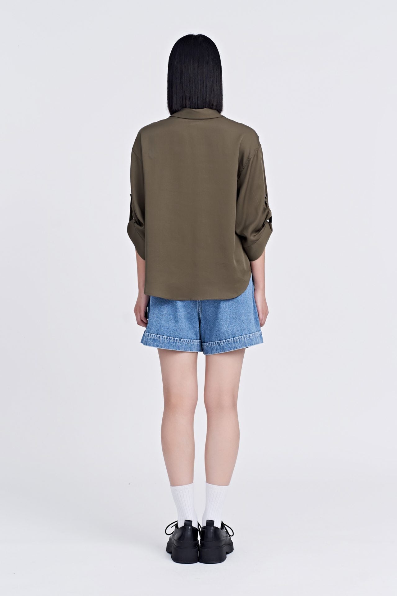 Rayon Collared Blouse