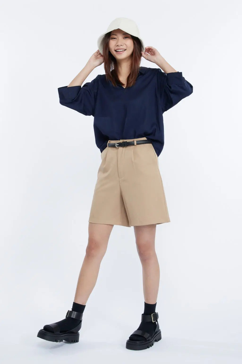 Rayon Collared Blouse