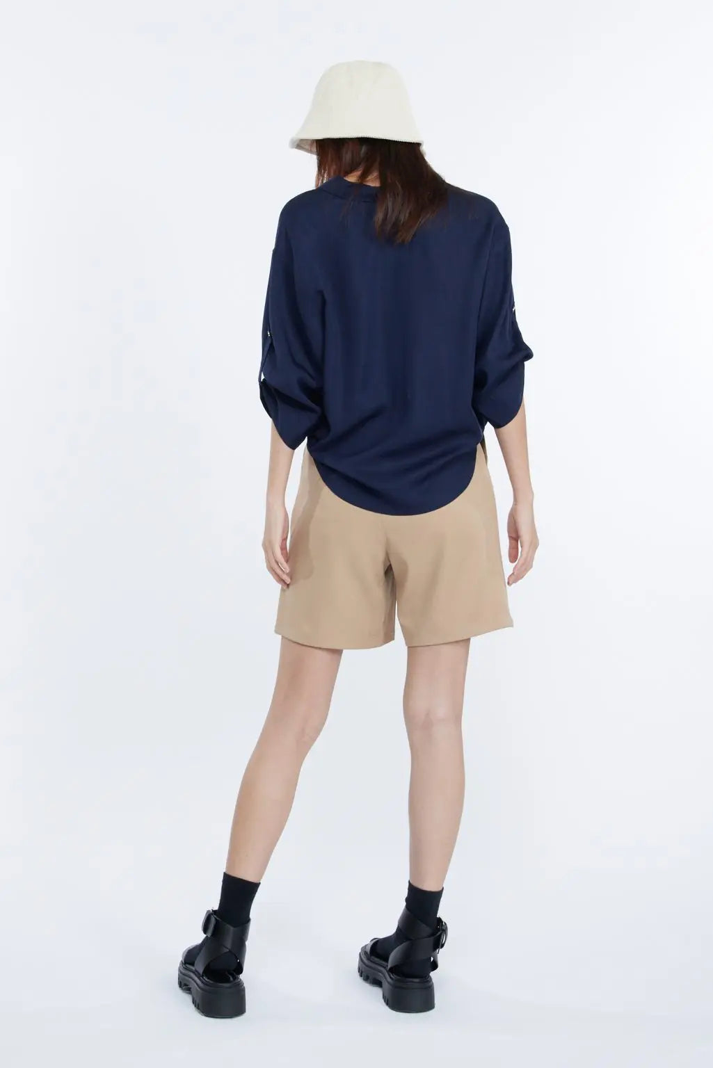 Rayon Collared Blouse