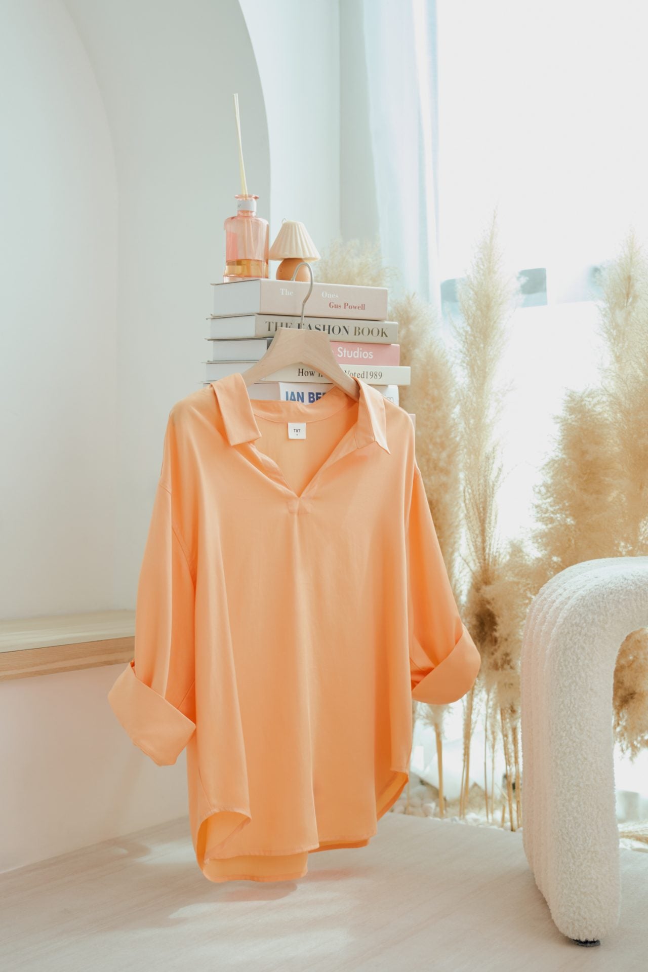 Rayon Collared Blouse