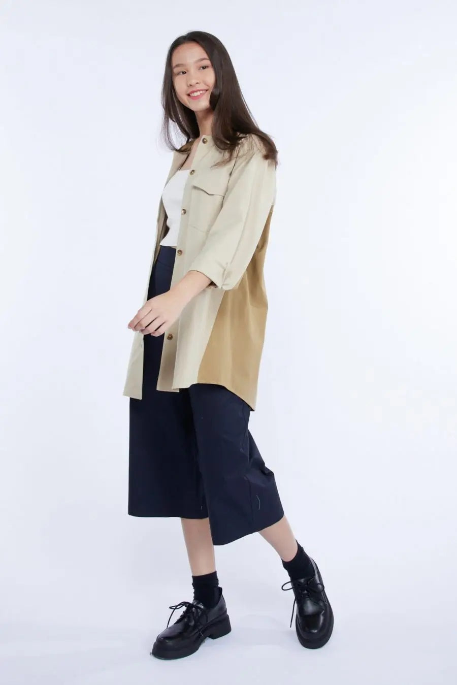 Cotton Straight Pants