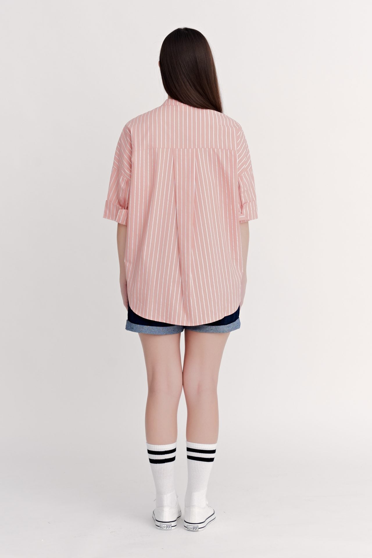 Striped Wide Cut Blouse