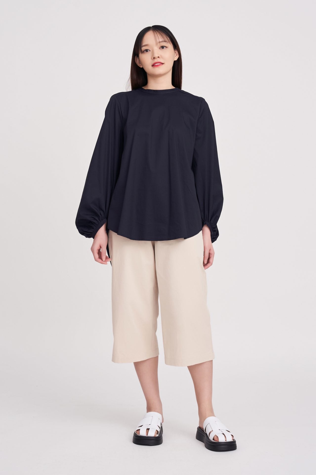 Voluminous Long Sleeve Blouse