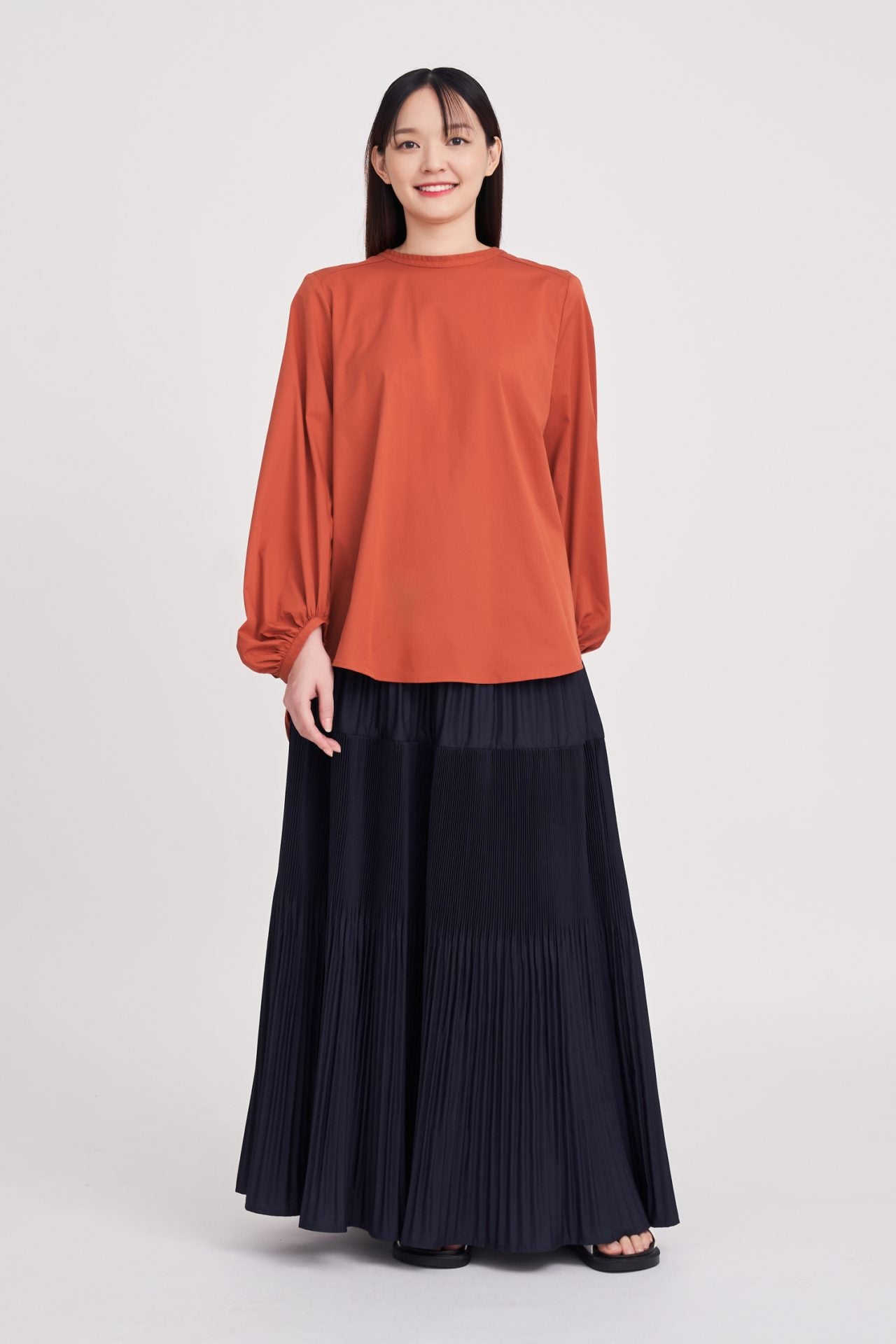 Voluminous Long Sleeve Blouse