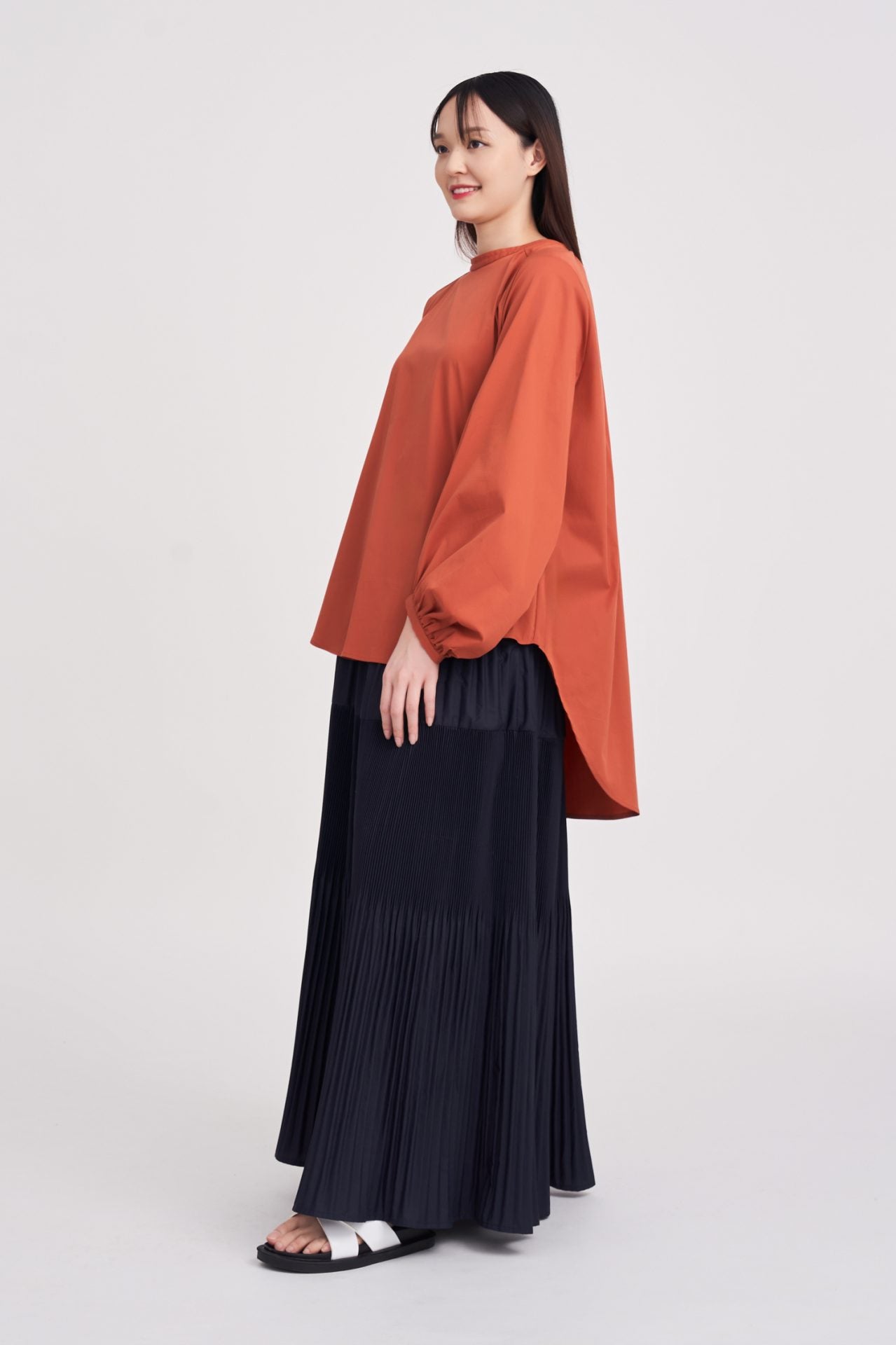 Voluminous Long Sleeve Blouse