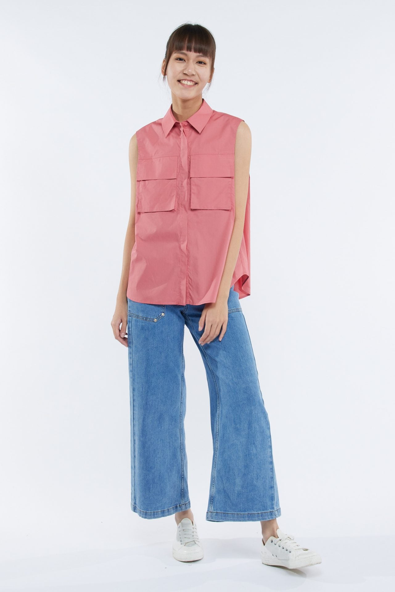 Cotton Patch Pocket Blouse