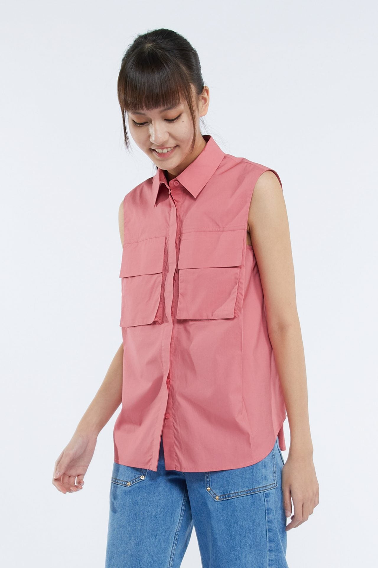 Cotton Patch Pocket Blouse