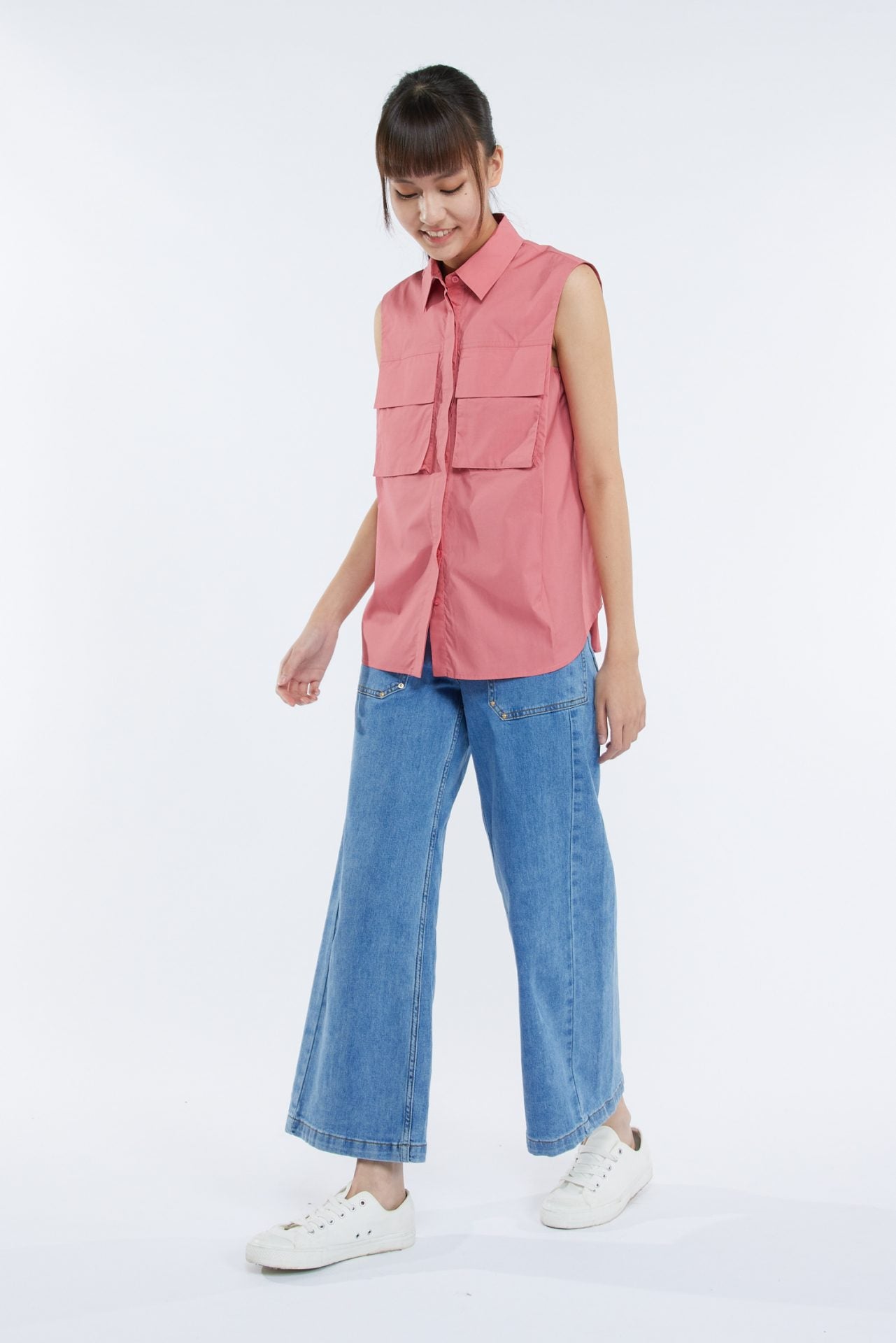 Cotton Patch Pocket Blouse